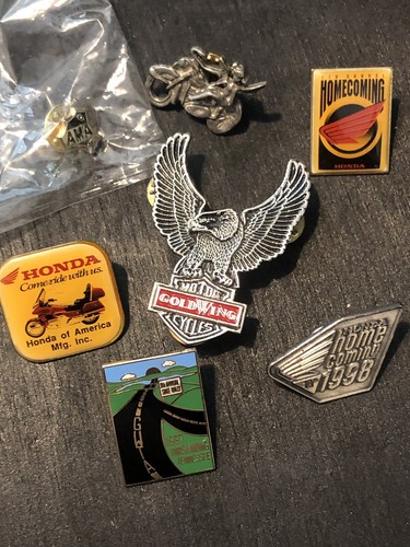 Vintage motorcycles pins lot - vintage,
