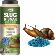 Doff Slug and Snail Killer Showerproof Slug Kill Pellets Organic Gardening New
