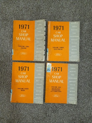 1971 ford car shop manuals - 1971,