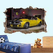 Yellow vintage sport - yellow, car