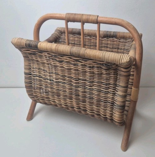 Rattan bamboo magazine - magazine, rack