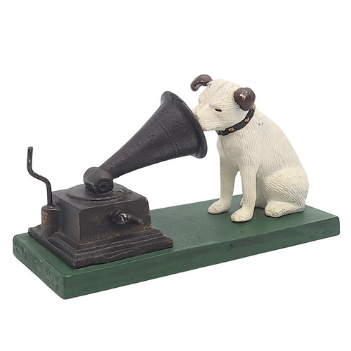 Nipper dog gramophone cast - dog,