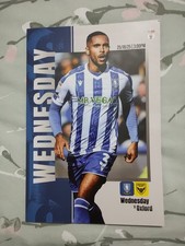 Sheffield Wednesday V Oxford United 25/10/2025 Championship Programme