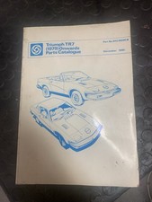 Triumph TR7 original illustrated Parts Catalogue 1979 onwards RTC 9828 CB