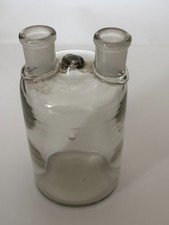 Woulff bottle, a piece of vintage laboratory glassware/