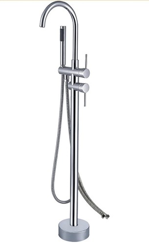 Floor standing bathtub faucet - floor,