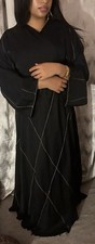Dubai Style Black Abaya High Quality, Available in  56