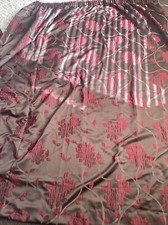 MOSTYNS brown red pair of curtains used good condition length 86 wide 76 inch