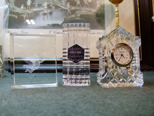 Edinburgh crystal clock - crystal,