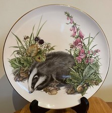 ROYAL KENDAL Bone China Badger Plate 1985 - 7 3/4"