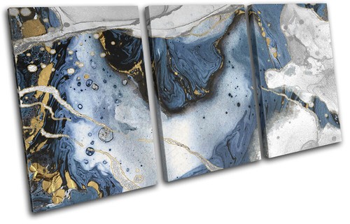 Marble modern navy gold grey - navy,