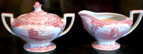 Antique sugar creamer set - antique,