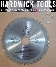 115mm Circular Saw Blade / Cutting Disc for Wood - Bore 22.2 / 20mm - 40 Teeth