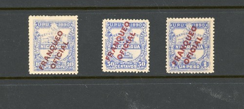 Nicaragua 1890 40 42 - ), 40,42,43
