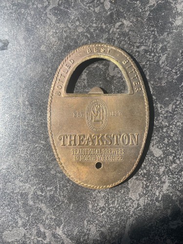 Vintage brass theakston beer - vintage,