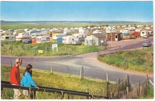 CARAVAN SITE, WELLS-NEXT-THE-SEA - OLD 1960s POSTCARD (ref 4254/21/W)