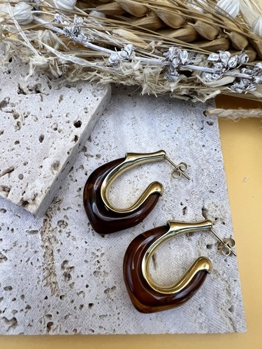 Amber brown gold resin - amber/brown,