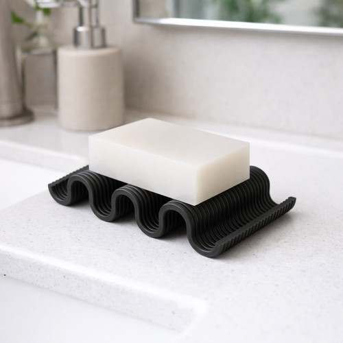 Wavy soap dish holder - soap, |