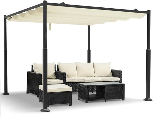 3x3m metal pergola with - metal,