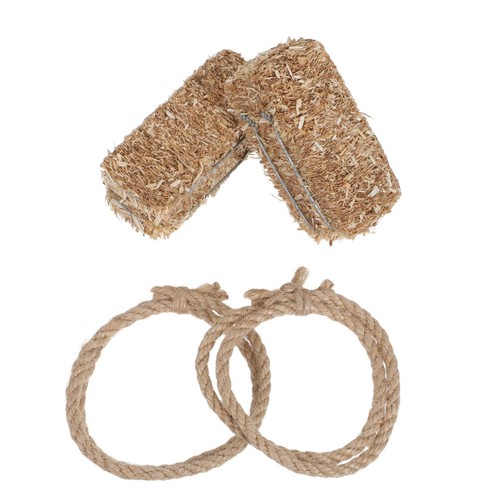 4pcs small hay bales mini - hay, bales: