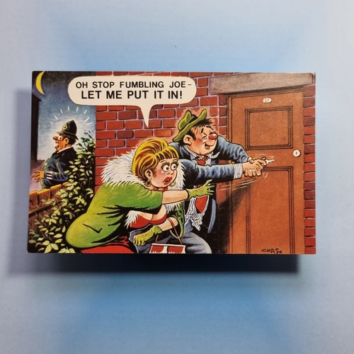 Comic postcard c1970 - postcard, blonde