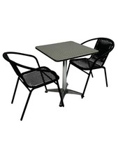 Rattan Table & Chairs Set - 2