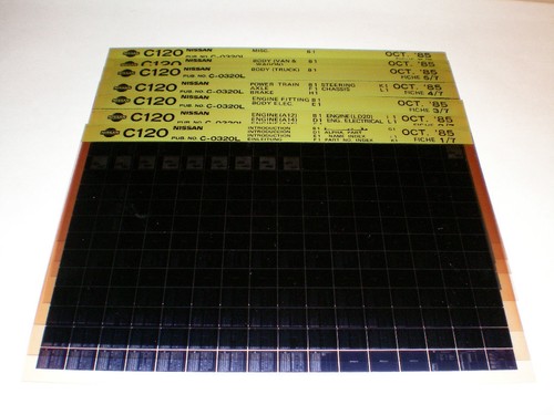 Microfiche spare parts catalog - microfiche,