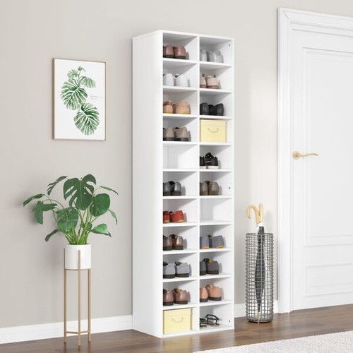 White shoe cabinet tall - cabinet,