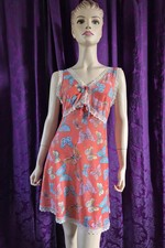 Vintage 1960s Butterfly Print Babydoll Nightgown