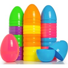 1-96 PCS Plastic Filler Eggs Easter Egg Hunt Hollow Childrens Gift Game Fillable