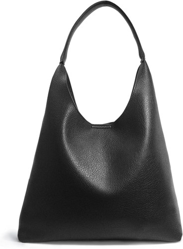 Vegan leather slouchy hobo - leather,