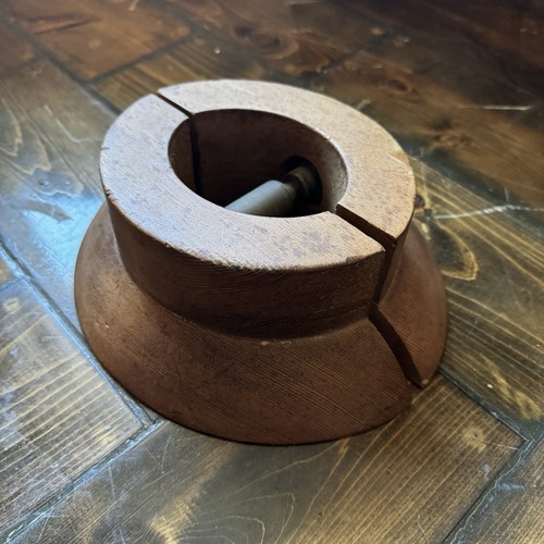Vintage wooden hat block - hat, –