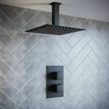 Black Concealed Shower valve
