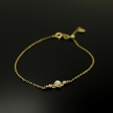 Dainty Opal S925 Silver Gold
