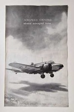 AIRSPEED OXFORD Advanced Twin Engined Trainer - 1941 Vintage Advert
