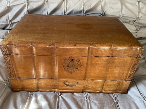 Art deco wooden desk - art,