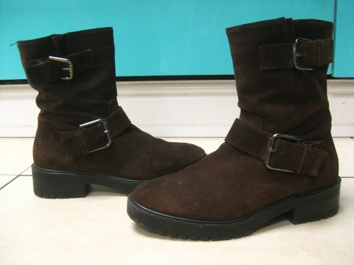 Real leather biker boots 37 - real,