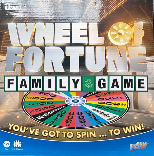 Wheel fortune family board - of,