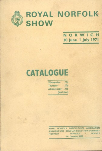 Royal norfolk show catalogue - norfolk,