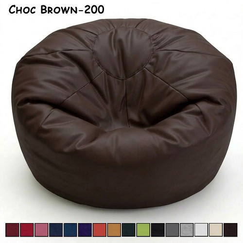 Faux leather large bean - leather,