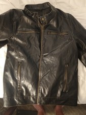 Black Rivet Faux Leather