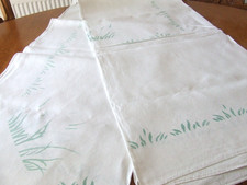 Large Vintage White Linen