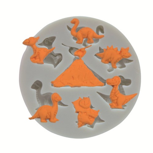 Dinosaurs silicone fondant - dinosaurs,