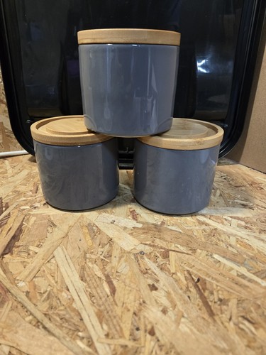 Ceramic stackable canister - stackable,