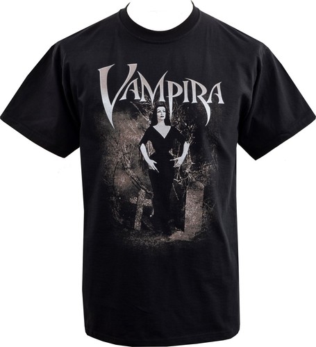 Mens vampira shirt graveyard - mens,