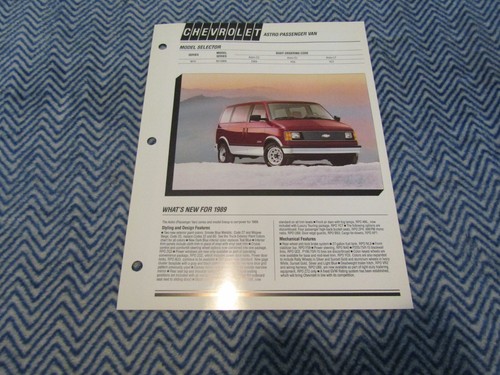 1989 chevrolet astro passenger - chevrolet,