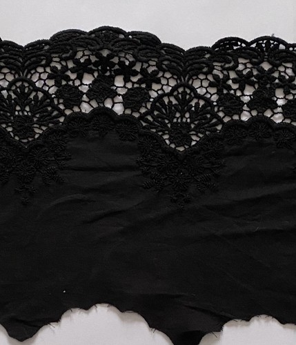 Cotton embroidered lace - cotton, fabric