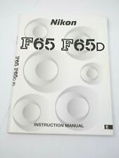 Nikon F65/F65D Instruction Manual