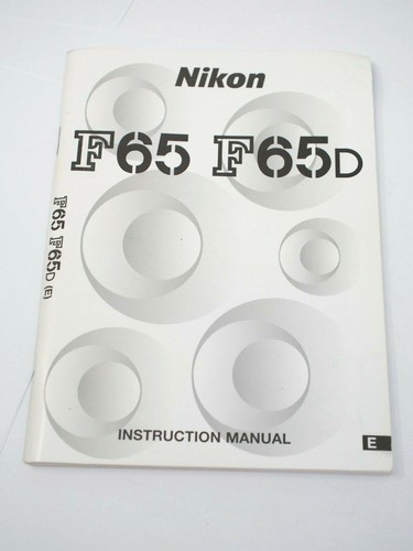 Nikon f65 f65d instruction - f65/f65d,