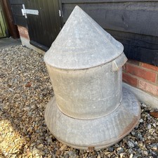 Large Galvanised Metal Chicken